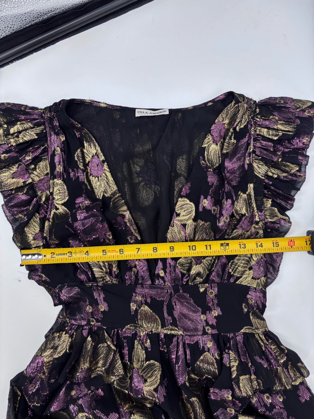 Ulla Johnson Nerissa Dress
Black Floral High-Low Ruffle Midi Dress - Picture 6 of 13